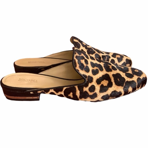 🐆 Michael Kors, Natasha Cheetah-Print Calf-Hair Slide Mules - Picture 11 of 16